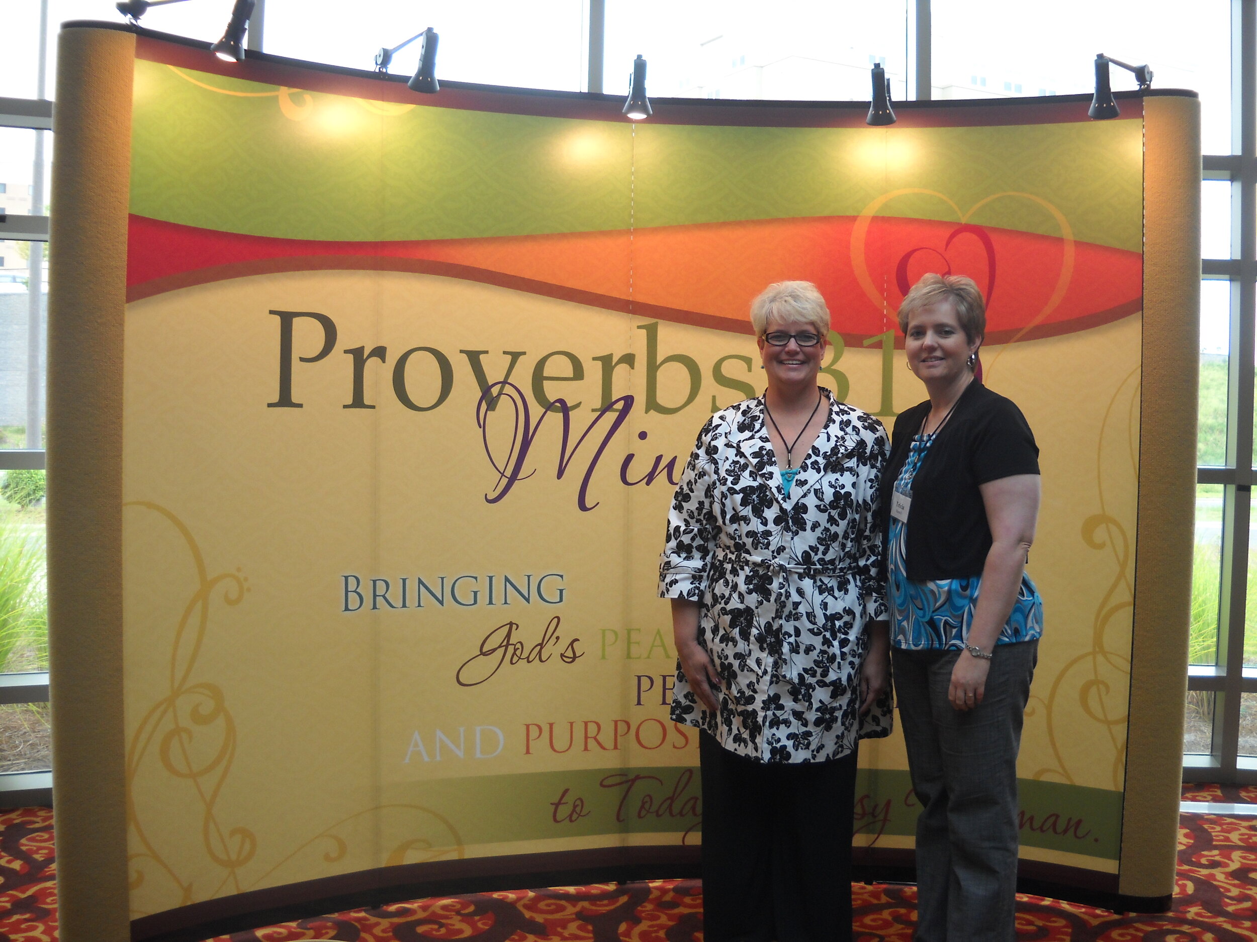 Amy and Tricia attended the She Speaks Conference in North Carolina in 2010 sponsored by Proverbs 31 Ministries.