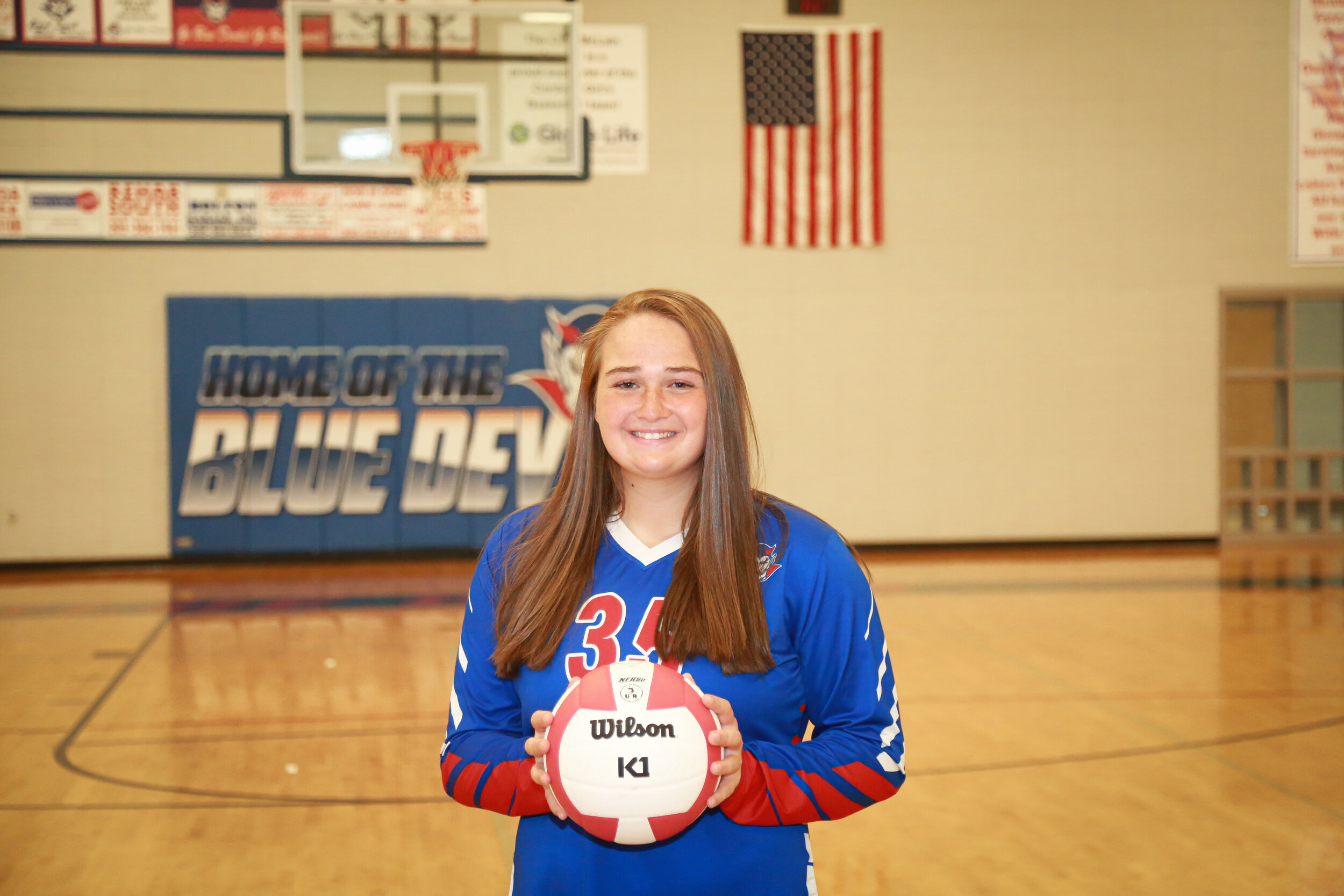   Lilly Werling   &nbsp;  This rising senior for the Blue Devils plays three sports—volleyball, basketball, and softball—and also carries a 4.0 G.P.A. in the classroom. Lilly plays outside on the volleyball team, center for the basketball team, and first base for the softball team. She is coached in volleyball by Heather Williams, in basketball by Randy Stracner, and in softball by Brandon Millican.&nbsp;  Lilly is the daughter of Robby Werling and Tasha Murphy.&nbsp;  She is also involved in campus, participating in the Beta Club and National Honor Society.&nbsp;  She says her favorite subject is math and after graduation in May of 2022, she plans to play college softball and study math.&nbsp;   