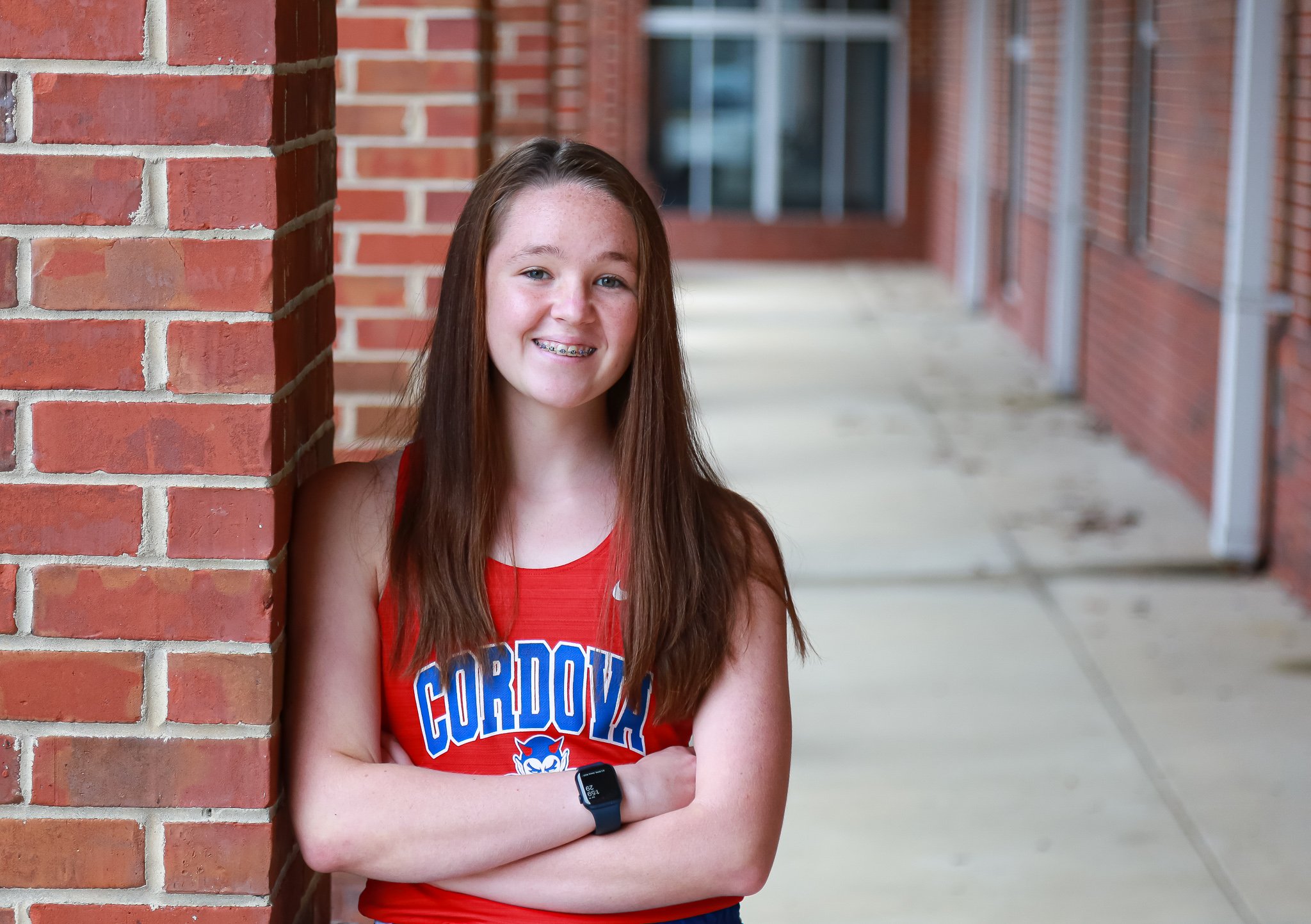   Alli Swindle&nbsp;   Alli Swindle is a Cordova High School junior who’s already showing signs of a promising future. Alli has a 4.1 GPA, is active in SGA, Beta Club, and the National Honor Society, and her favorite subject is science. She is a #1 cross-country runner under Coach Craig Hendon and runs the 800, 1600, and 3200 meter outdoor/indoor track.&nbsp;  After she graduates in 2023, she plans to go to college and become a registered nurse.&nbsp;  Alli’s parents are Lannette and Brian Swindle. 